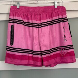 New   Baseball Lifestyle 101 Pink Crayon Adult Athletic Shorts size Medium M